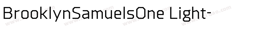BrooklynSamuelsOne Light字体转换
